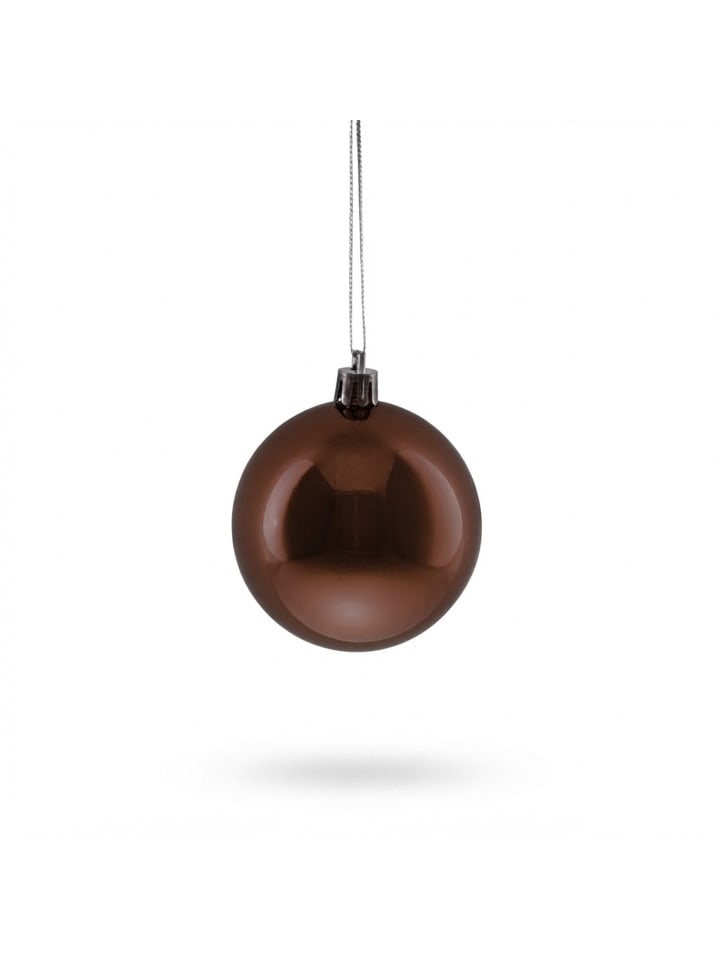 100 x Weihnachtskugeln Set in Braun