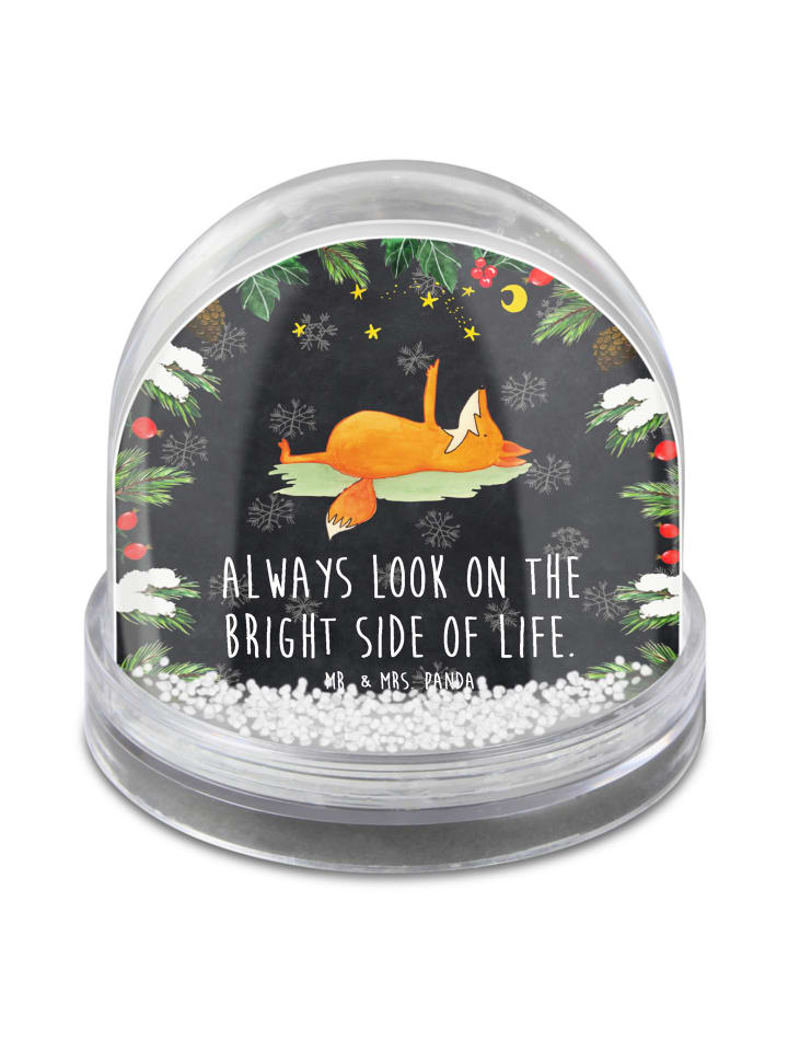 Traumkugel Fuchs Sterne mit Spruch in Kreidetafel