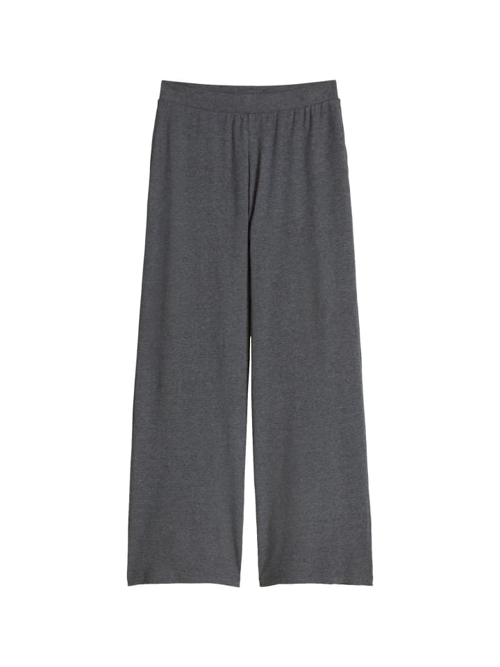 Pyjamahose Loungewear-Styles in dark gray melange