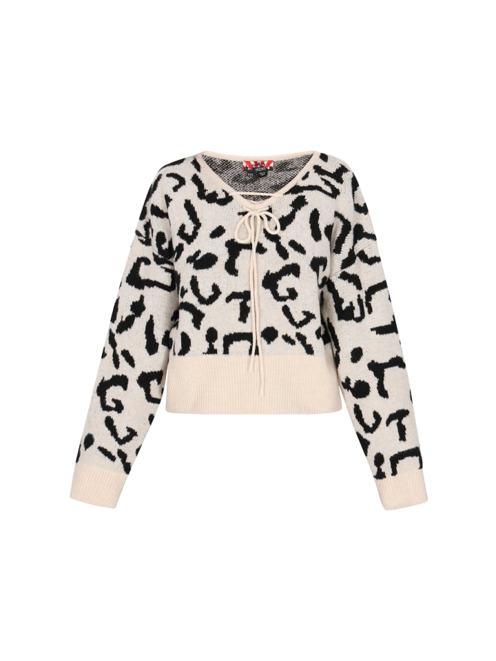 Women Sweater in offwhite black