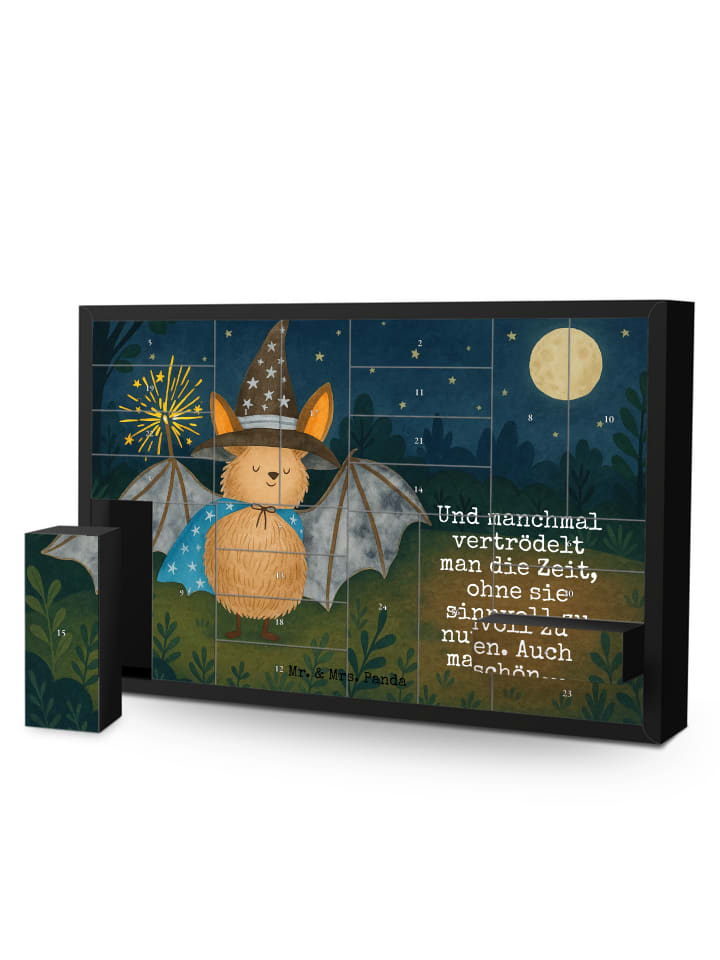 Weihnachtskalender Fledermaus Zauberer Design m... in Weiß