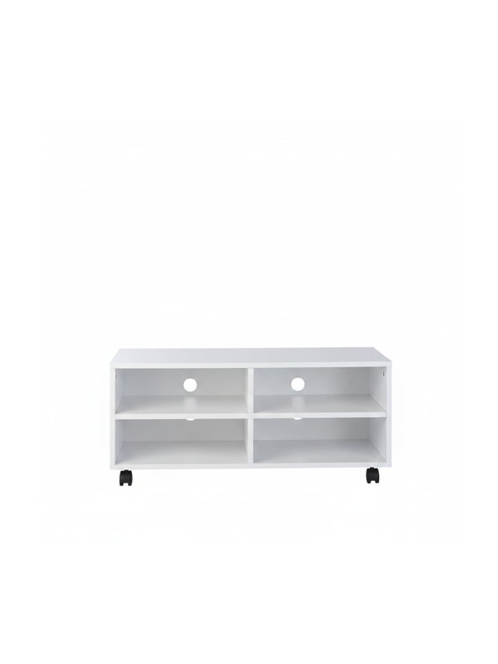 TV Board in Weiß - (B)80 x (H)35 x (T)35 cm