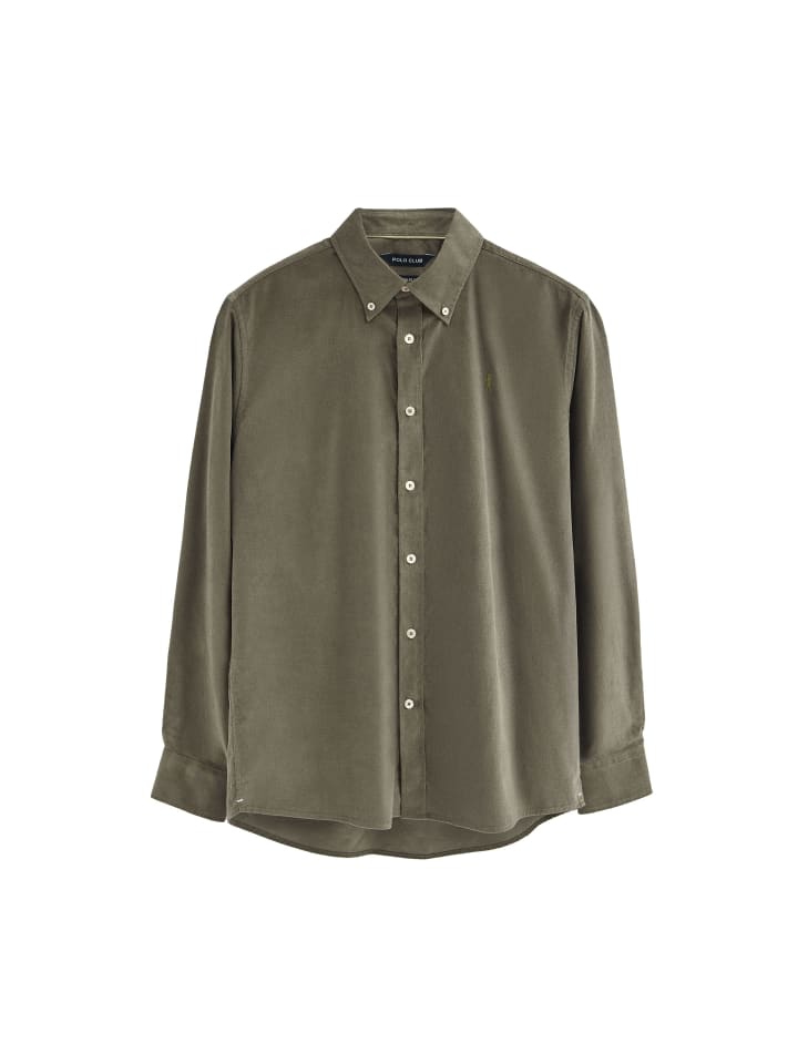 Langarmshirt in Militärgrün
