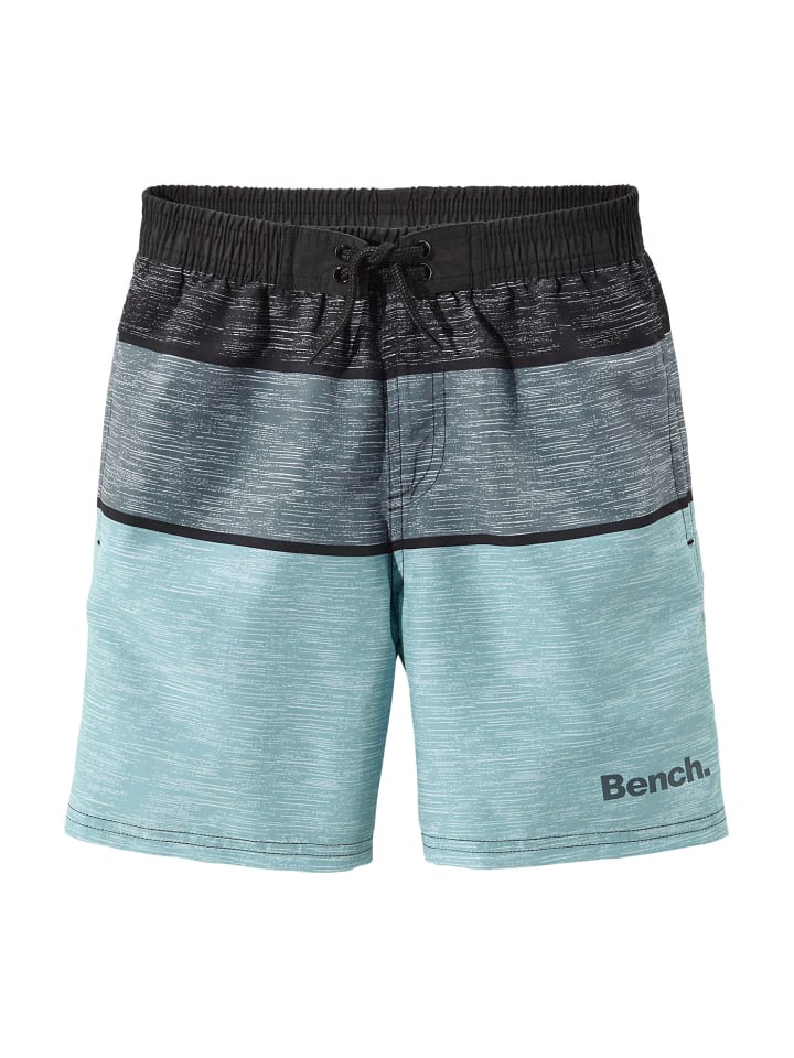 Badeshorts in schwarz-blau