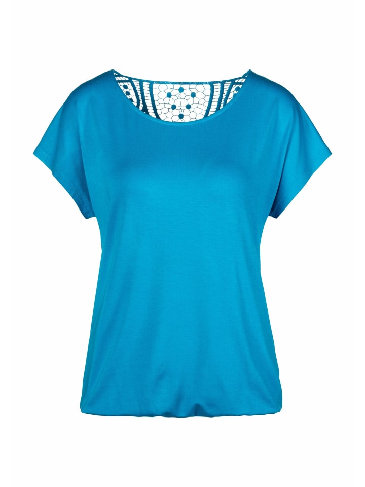 Kurzarmshirt in türkis