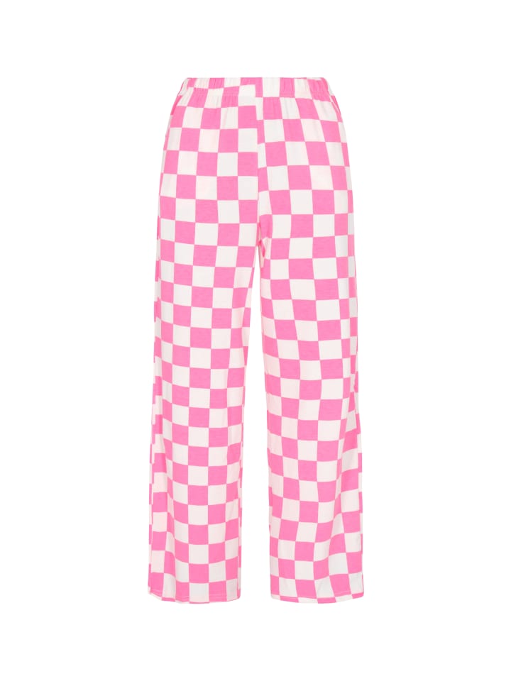 Women Pants in white pink