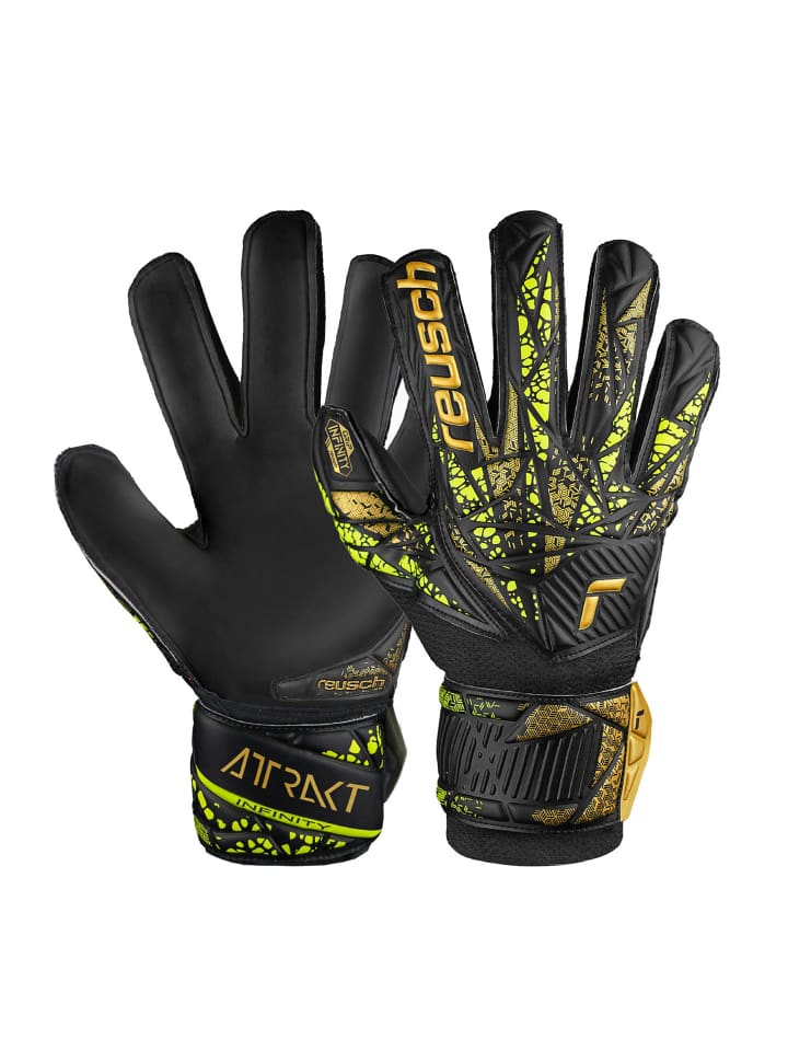 Torwarthandschuh Attrakt Infinity Junior in 7739 black/gold/yellow/black
