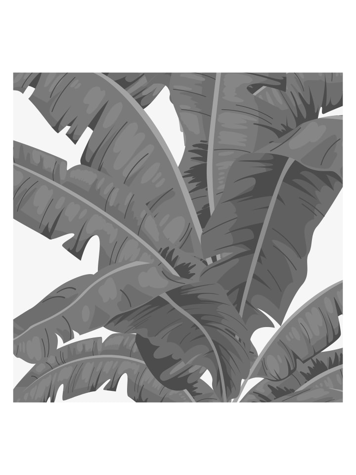 Tapete Palmen in Schwarz - (W) 200 × (L) 280 cm