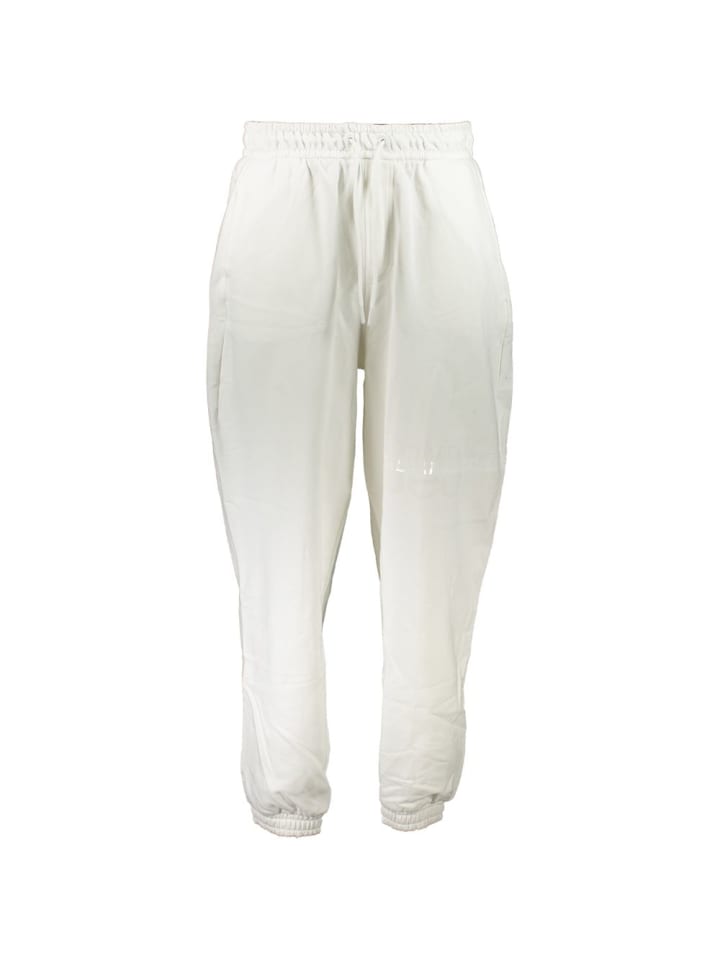 Weiß Baumwolle Herren Sport Hose