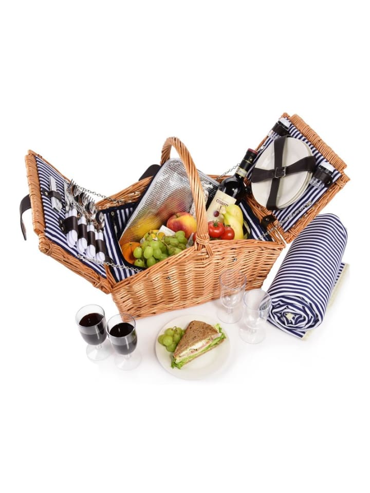 Picknickkorb Sylt in Braun