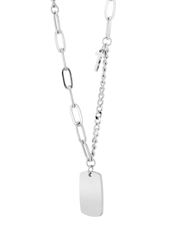 Unisex Halskette mit Anhänger – aus Edelstahl in silber