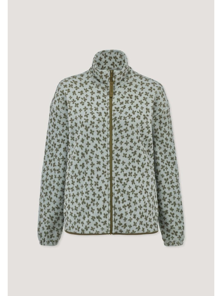 Fleece Jacke in mattgrün