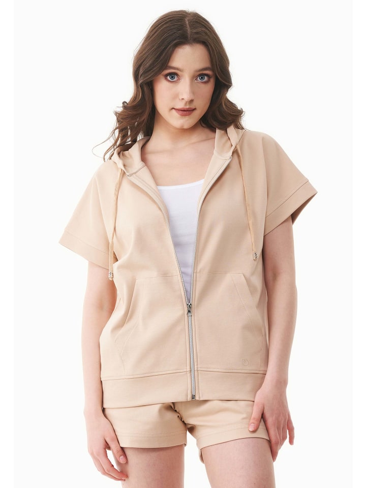 Sweatshirt "WOR17302" in Zartbeige