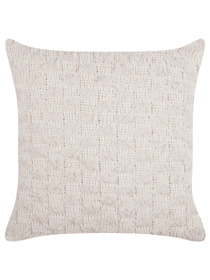Dekokissen BASALIM in Beige/Rosa - (W) 45 x (H) 12 x (L) 45 cm
