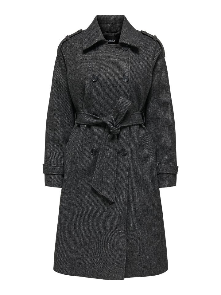 Trenchcoat in Dark Grey Melange