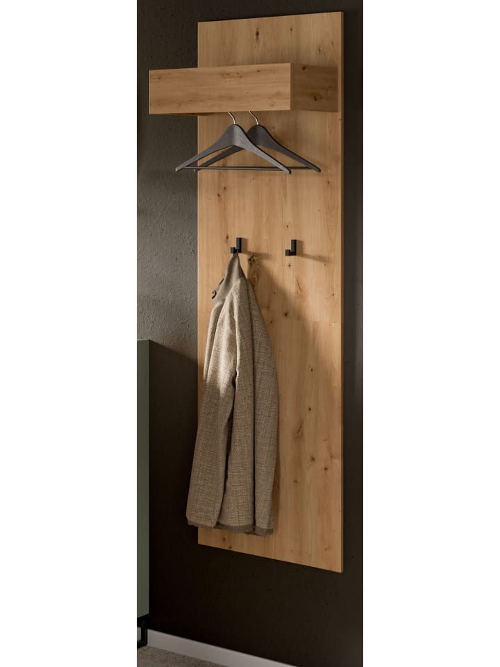 Garderobenpaneel Artisan Eiche, Wandgarderobe 50 x 160 cm
