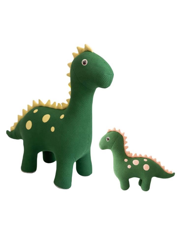 2er-Set Dinosaurier in Olivgrün – (B)78 x (H)103 x (T)29 cm