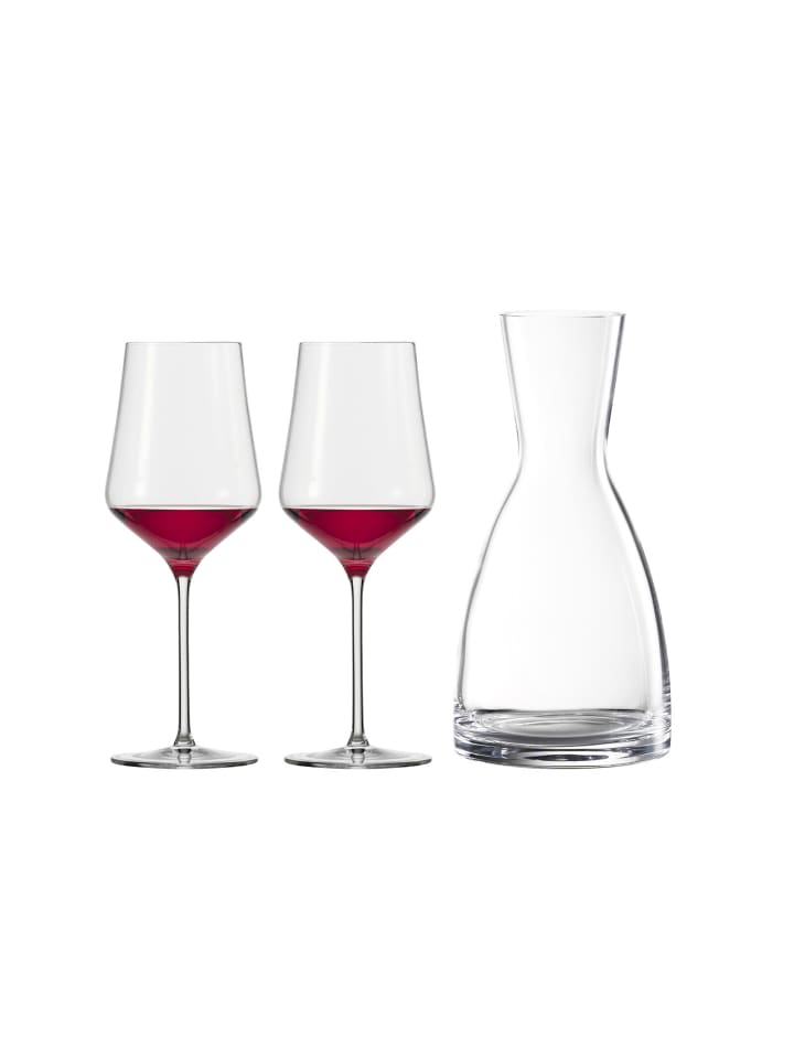 3-tlg. Rotwein Geschenkset Sky SensisPlus in in transparent