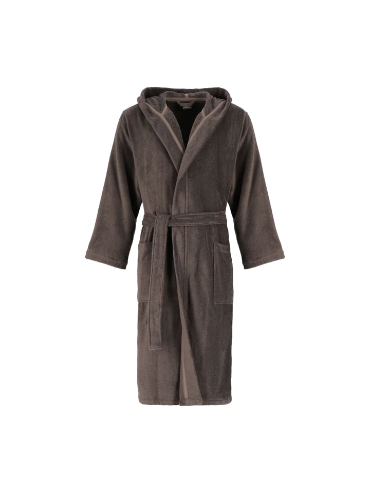 Cawö Home Bademäntel Herren Kapuze Uni 829 pepper - 37 in pepper - 37