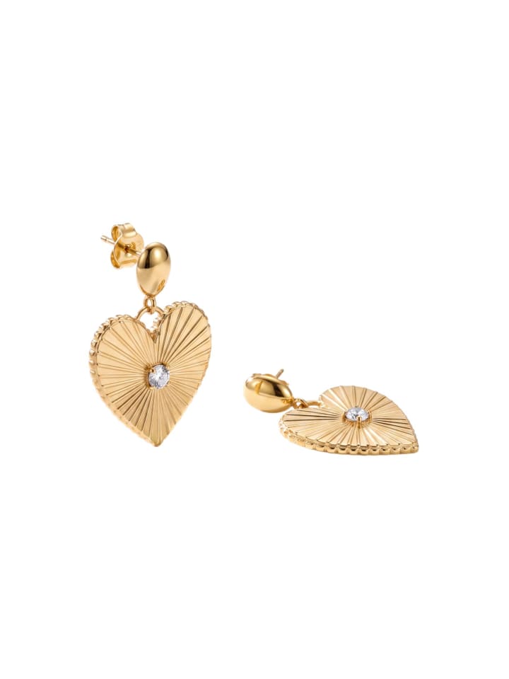Ohrringe Shining Heart Gold
