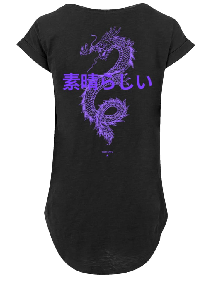 F4NT4STIC Damen T-Shirt Lang Dragon SIZE | Drache schwarz limango PLUS in Japan günstig kaufen