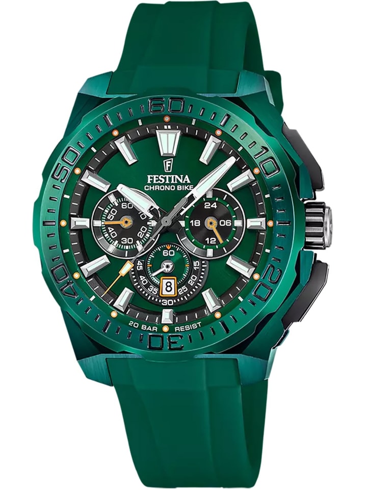 Herrenuhr Chronograph Special Edition Grün