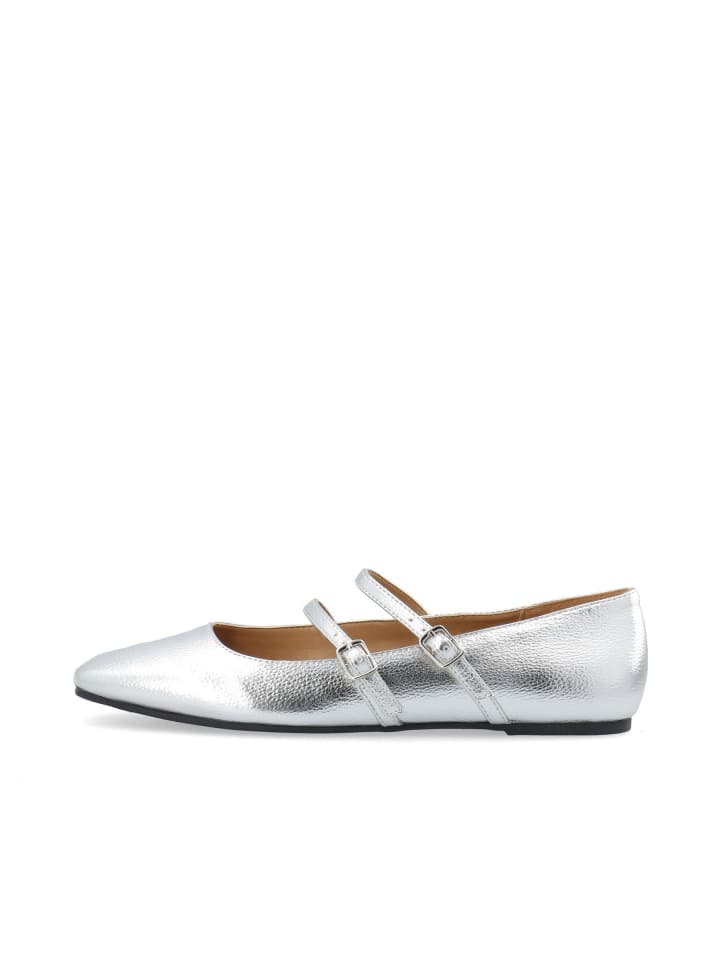 Mary Jane Schuhe in Silver
