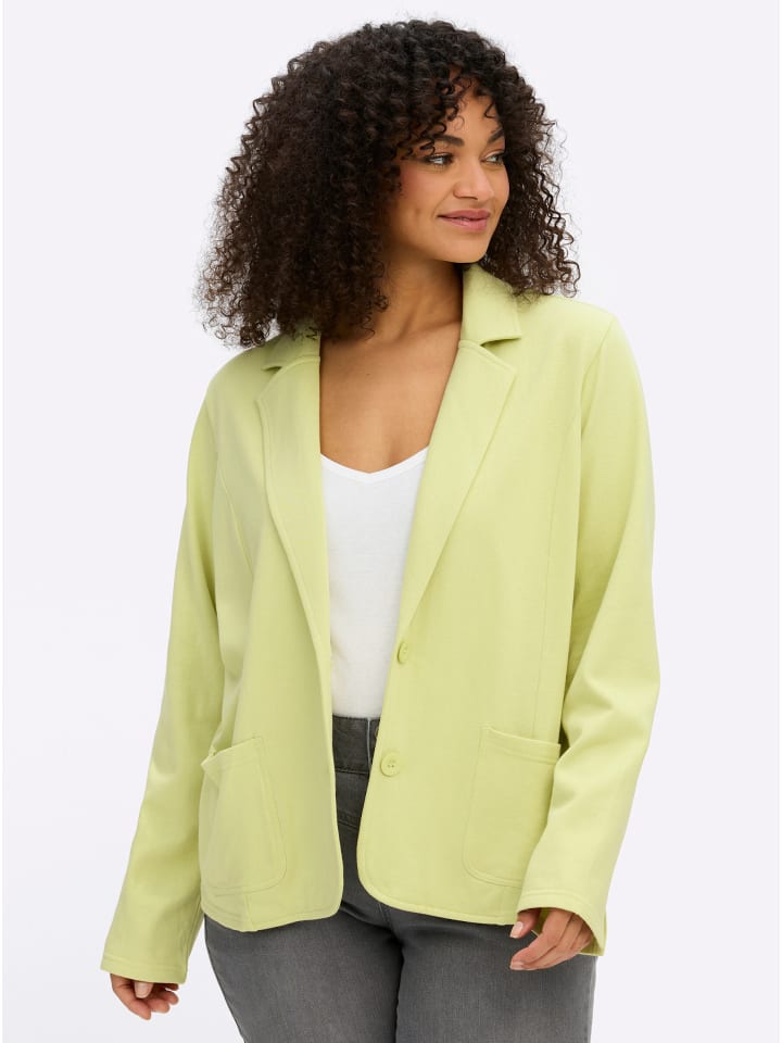 Sweatblazer in pistazie