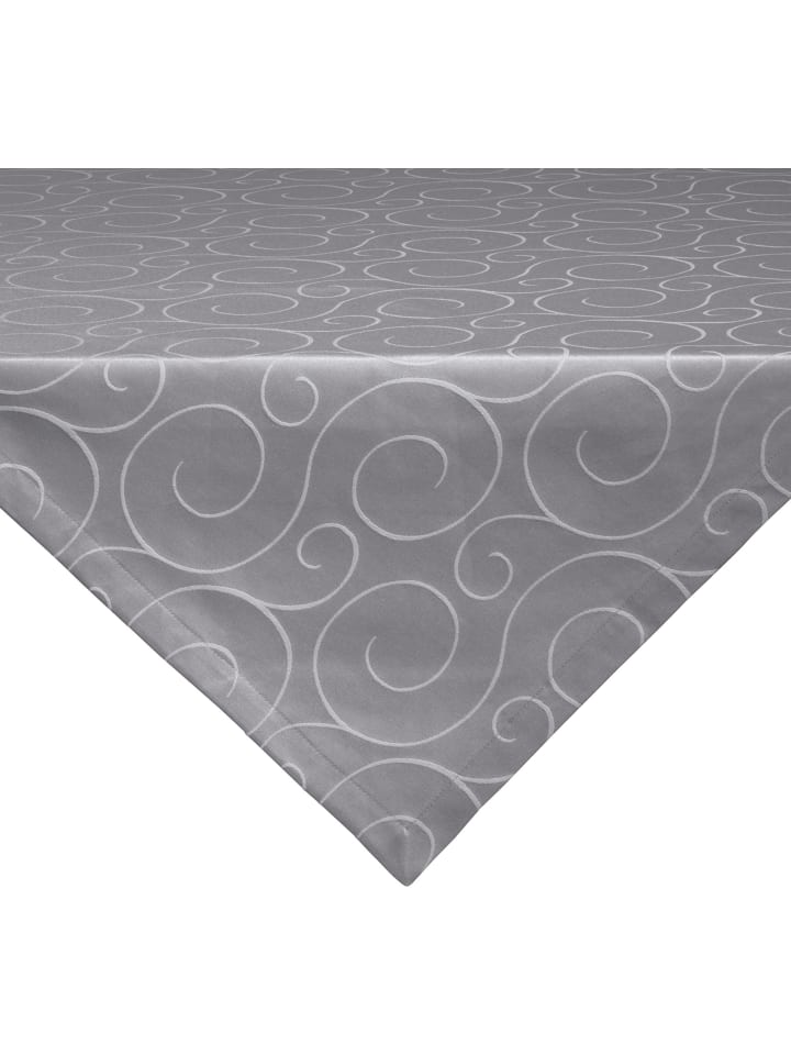 Jacquard, Baumwollmischung Mitteldecke Oberhausen in grau