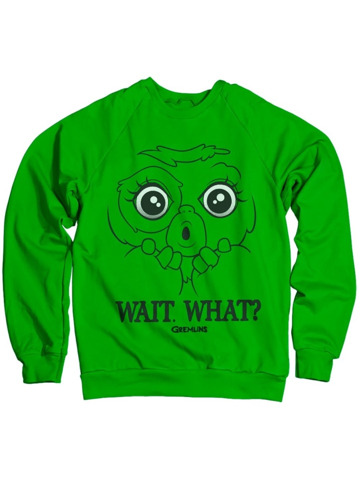 Pullover "Wait. What? Sweatshirt" in Grün