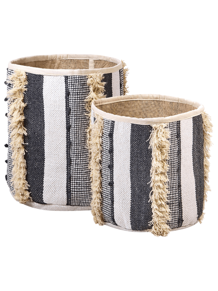2er-Set Korb KOTKAI in Beige/Grau
