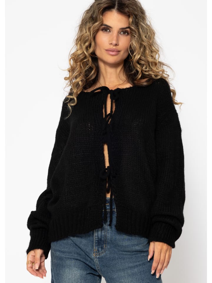 Strick-Cardigan in Schwarz