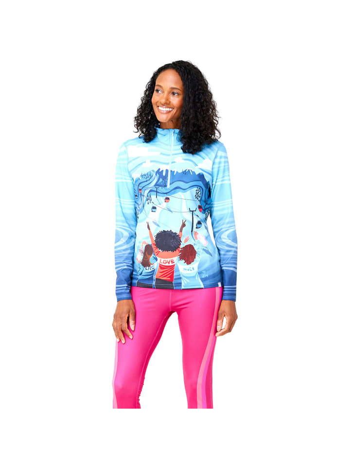 W ST. ANTBASELAYER TOP in Blau