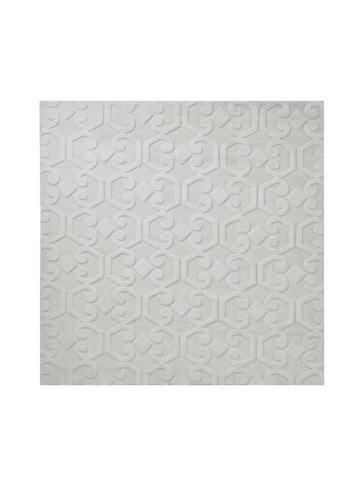 Kurzflor GANNETT in Grau - (W) 160 x (L) 160 cm