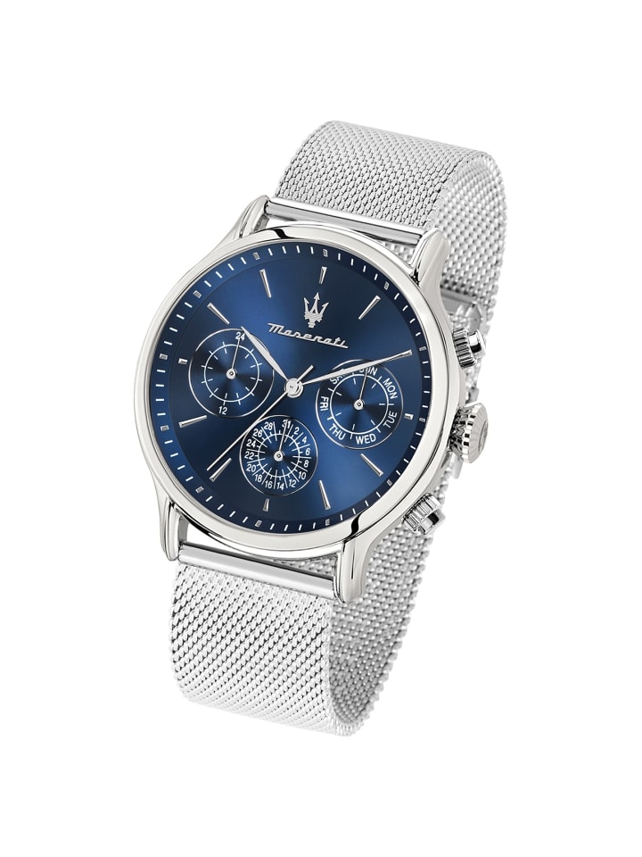 Multifunktion-Armbanduhr Maserati Epoca in silber groß (ca. 48.8x42mm)