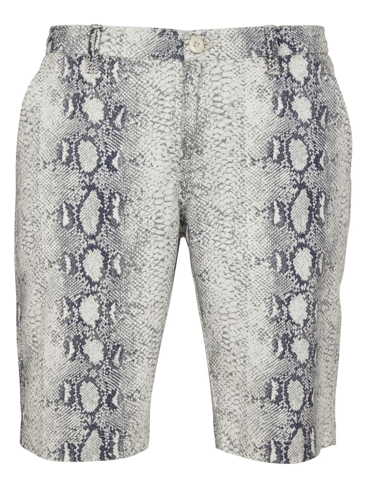 Short in offwhite snake