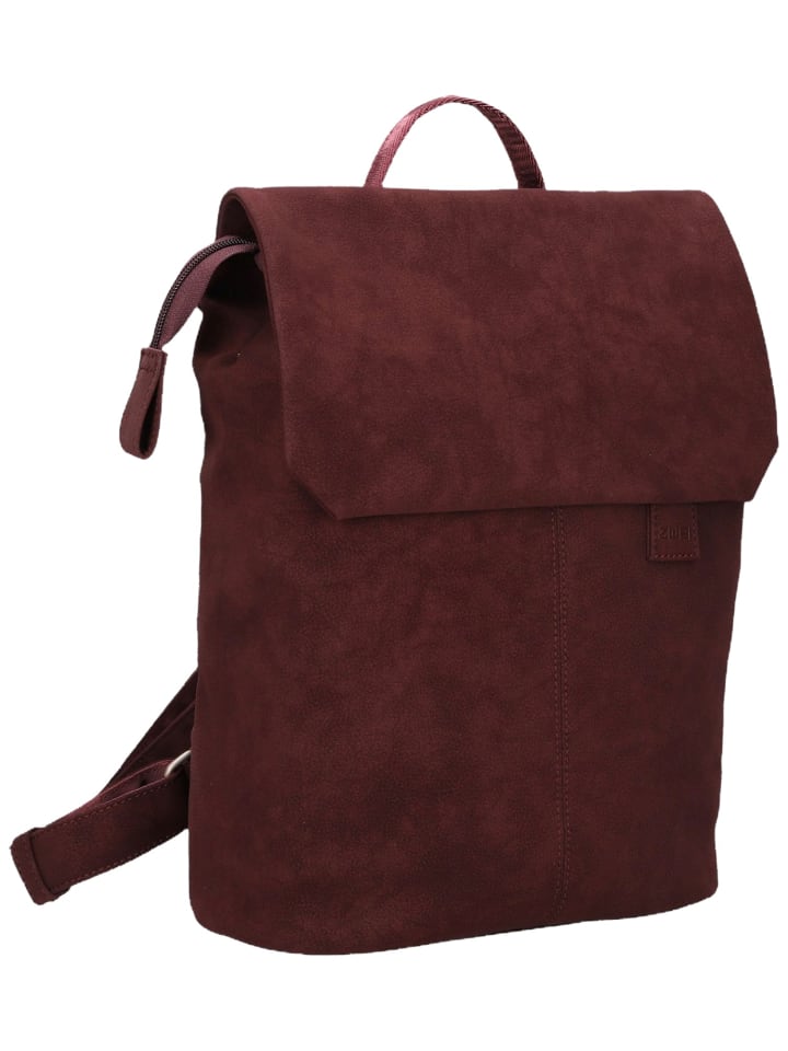 Rucksack Mademoiselle MR13 in Nubuk-Bordeaux