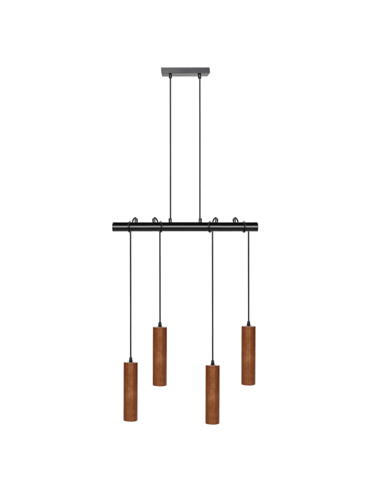 Pendelleuchten TUTAKI in Braun/Schwarz - (W) 61 x (H) 162 x (L) 16 cm