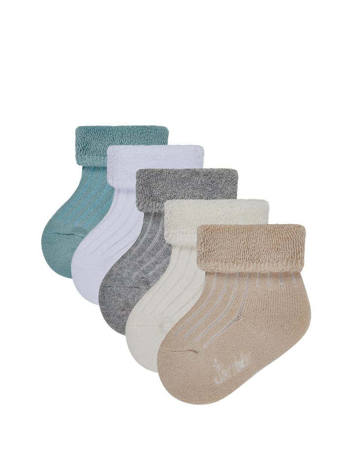 Multipack Baby Socken mit Umschlag und Innenfrottee in sortiert