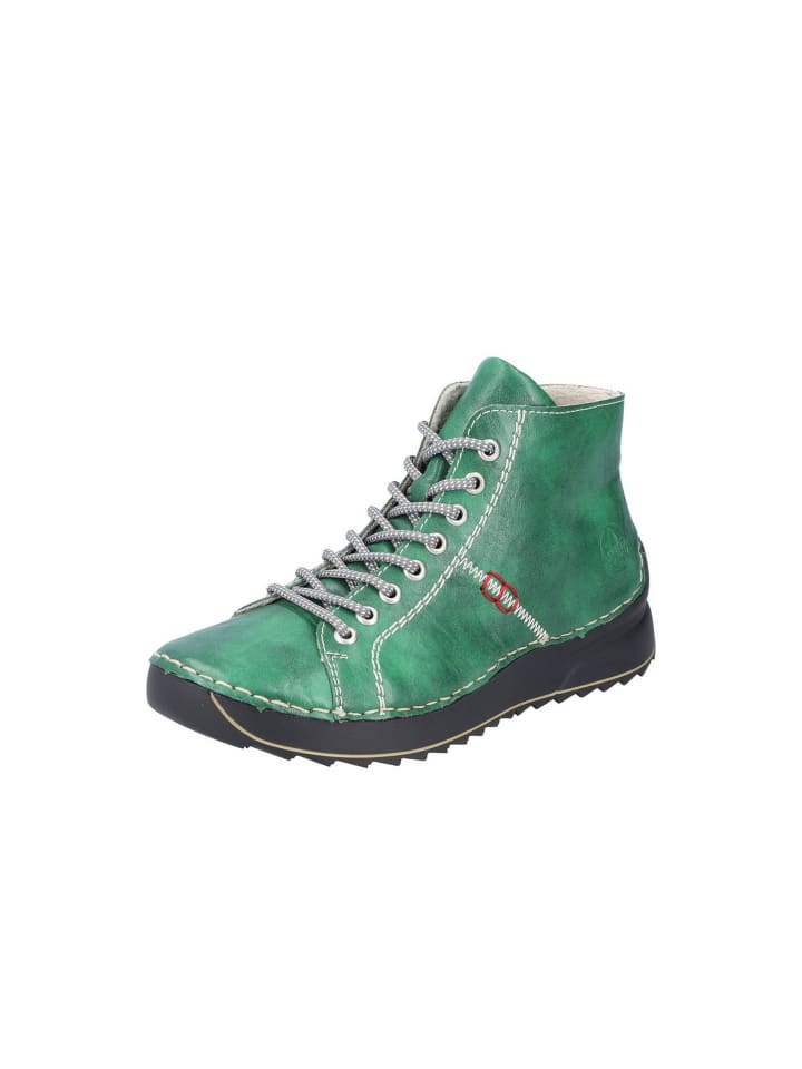 Schnürstiefelette in maigrün