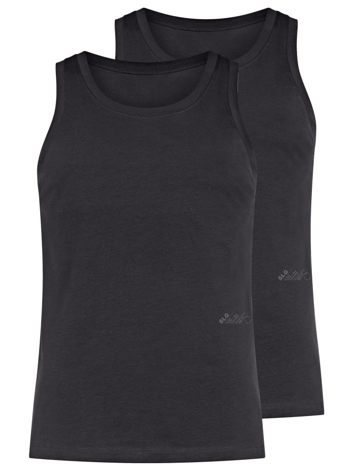 Unterhemd / Tanktop SLG Base in Schwarz