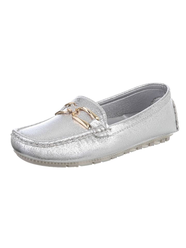 Halbschuh in Silber