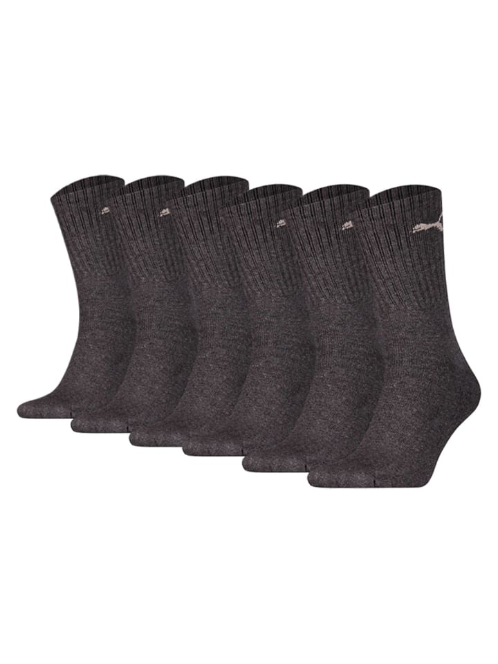 Socken 6er Pack in Grau