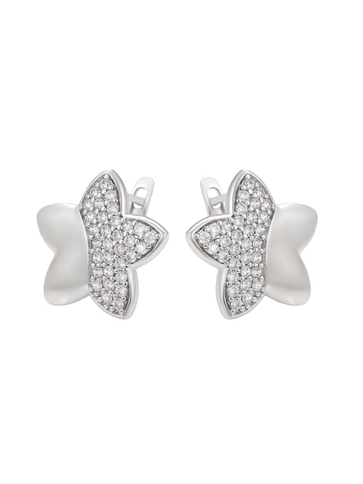 Women Huggie Earrings in Silver