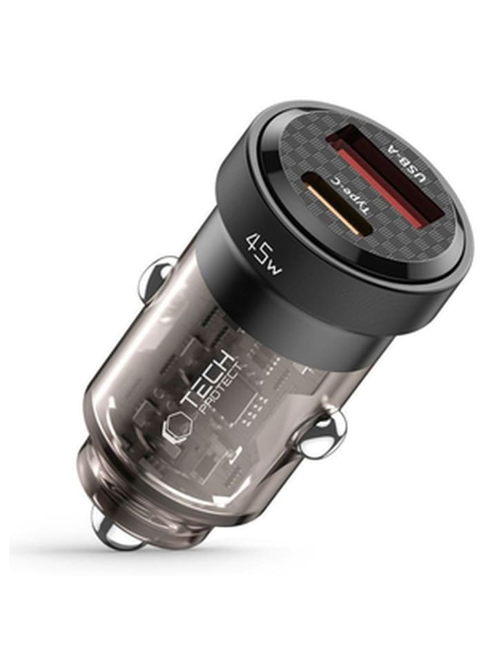Tech Protect CC45W AutoLadegerät USB-C PD 45W USB-A QC 3 0