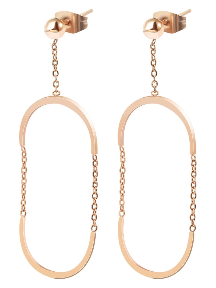 Damen Ohrringe aus Edelstahl in gold
