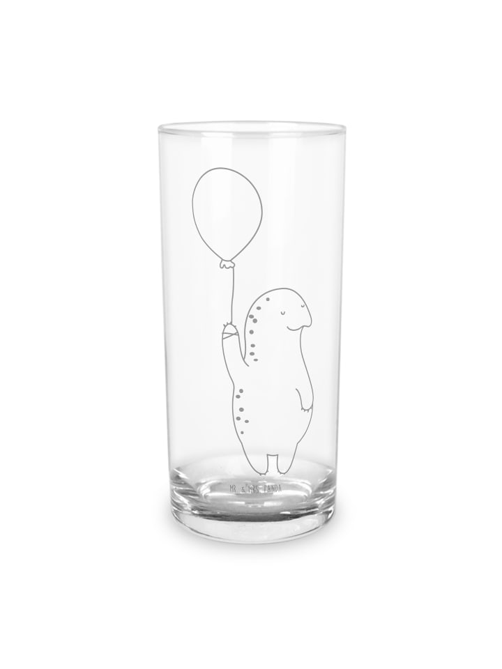 Lieblingsglas Schildkröte Luftballon ohne Spruch in Transparent