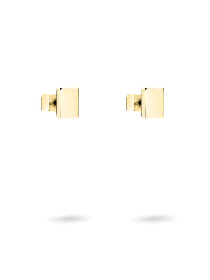 Ohrstecker Plates in gold