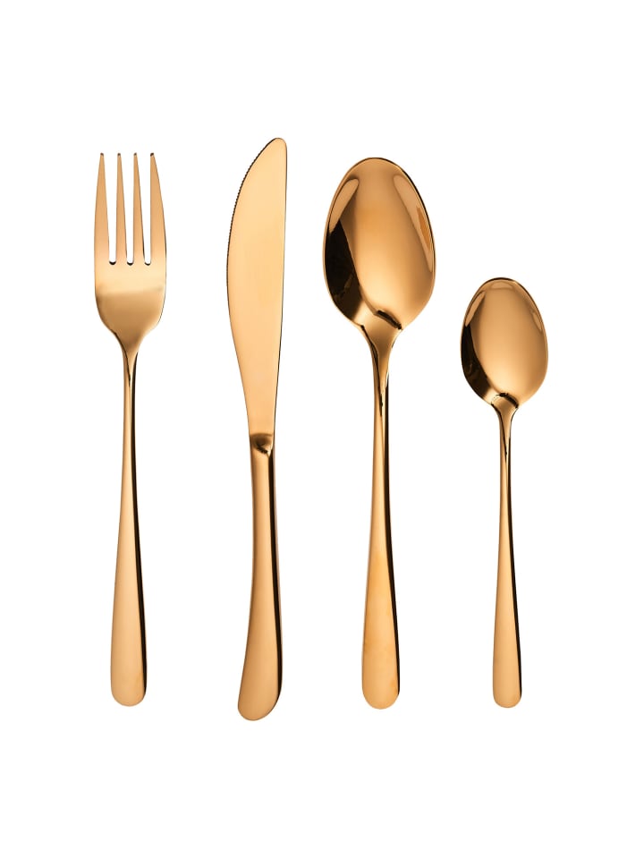 Butlers Besteck-Set QUEENS 4-tlg. in Gold