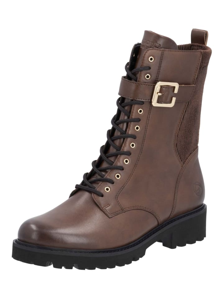 Stiefelette in Mahagony